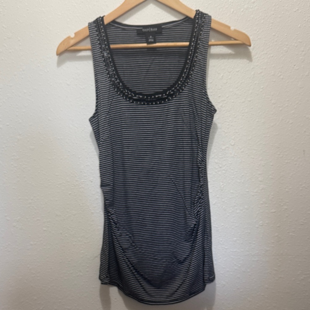 White House Black Market Striped Tank Top, Size S
